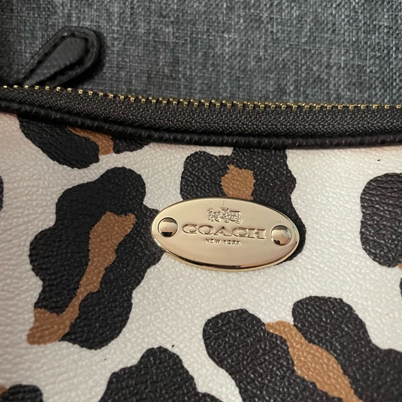 Coach Animal Print Crossbody Bag - Black, Brown, and Cream - Picture 2 of 10